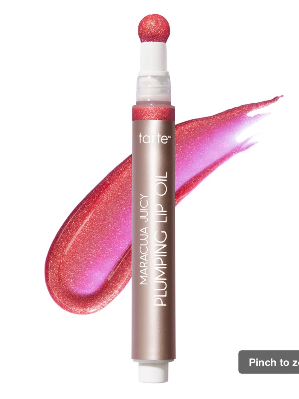 tarte Maracuja Juicy Plumping Lip Oil — Shimmery Hibiscus